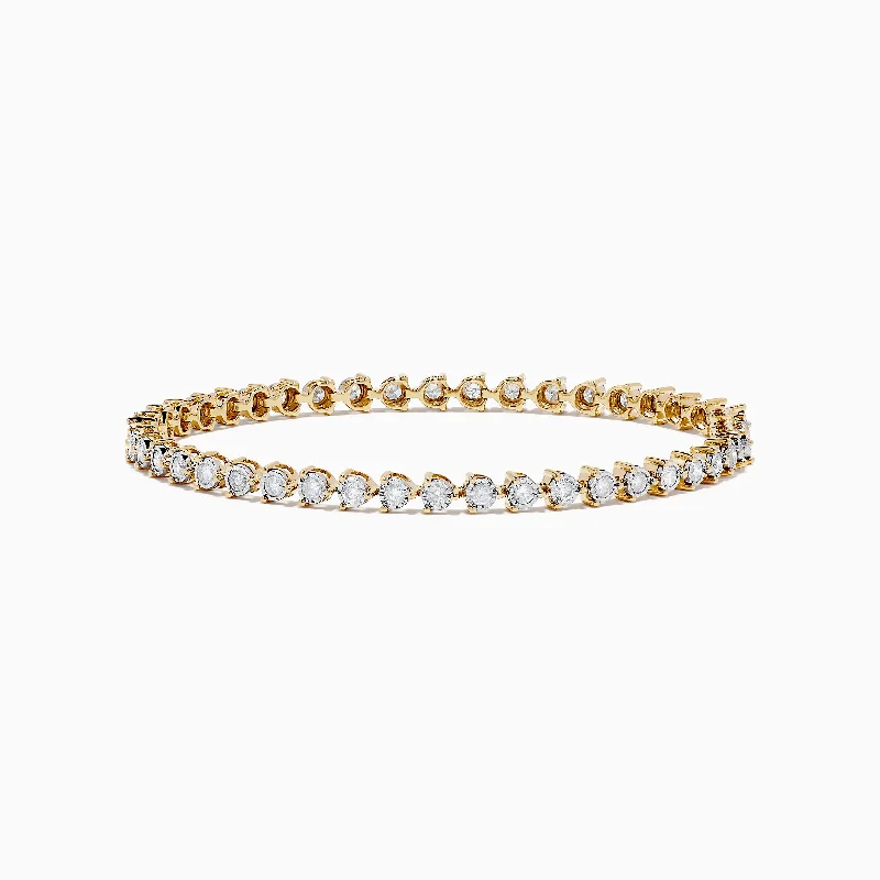 Pave Classica 14K Two-Tone Gold Diamond Tennis Bracelet 1.95 TCW