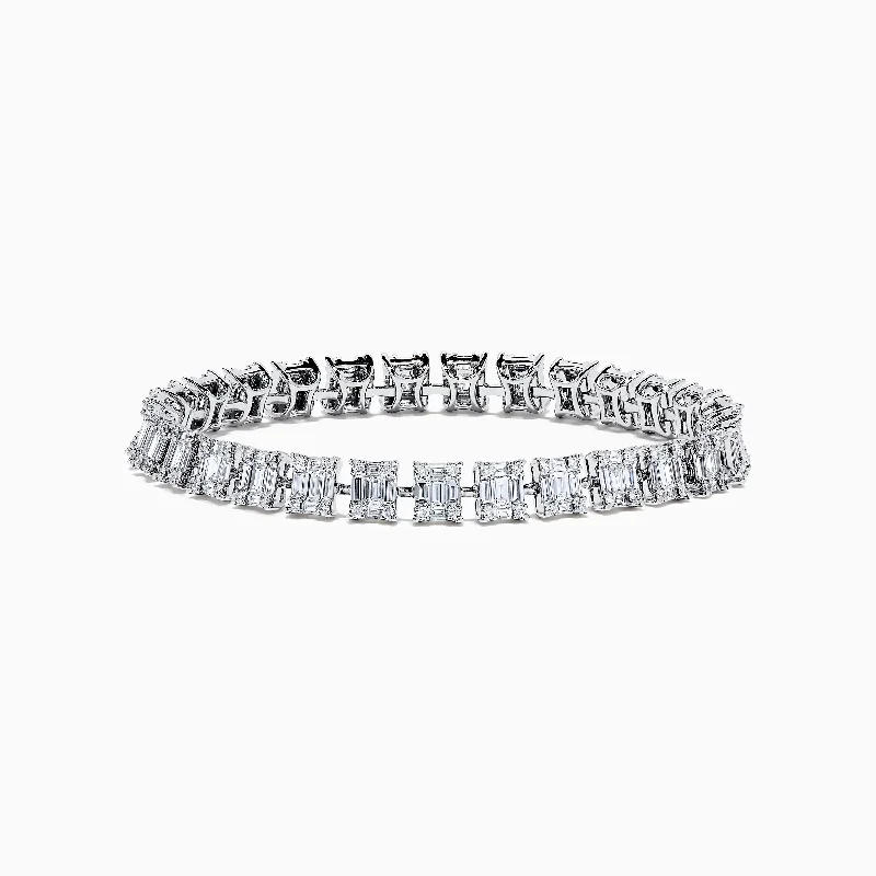 Classique 14K White Gold Diamond Tennis Bracelet