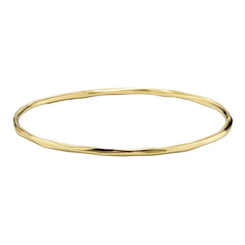 Thin Faceted Bangle