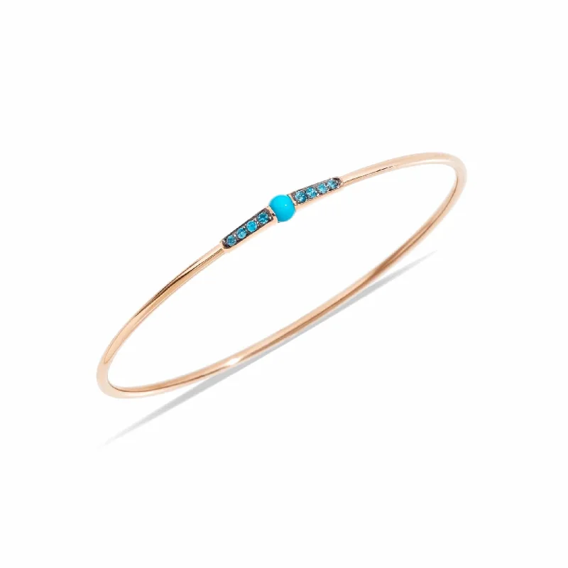 Turquoise & Blue Zircon M'Ama Non M'Ama Bangle