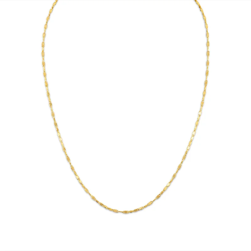 10KT Yellow Gold 18-inch Fancy Chain