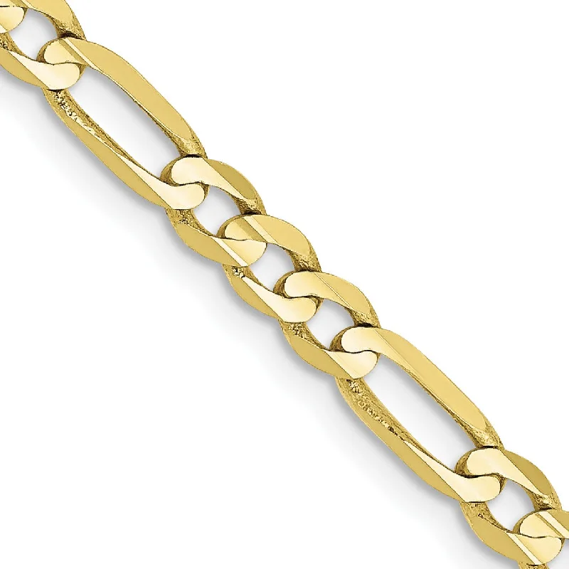 10KT Yellow Gold 20-inch 4MM Lobster Clasp Figaro Chain