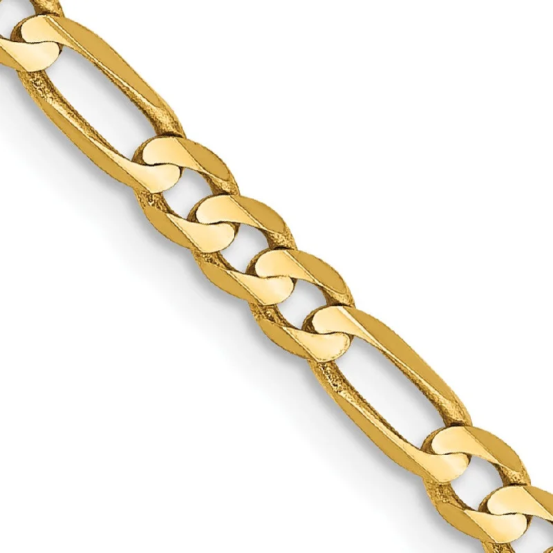 14KT Yellow Gold 20-inch 3MM Lobster Clasp Figaro Chain