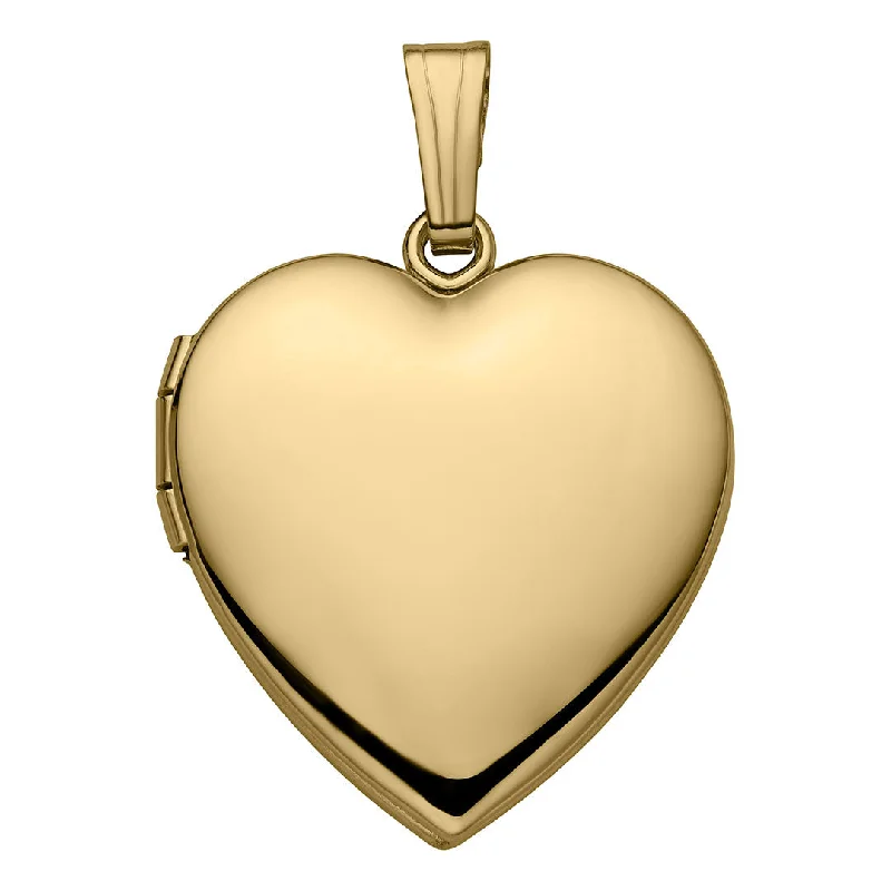 14K Gold Filled 19mm Heart Locket Necklace