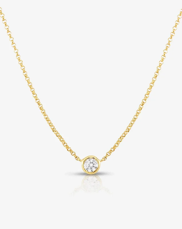 Mixed Shapes Diamond Pendant Necklace