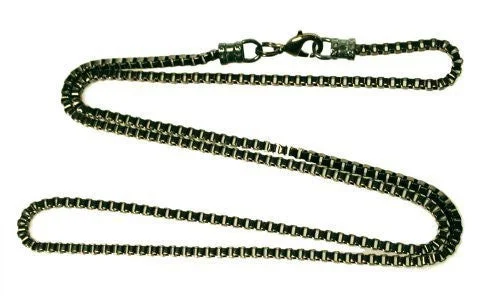 Gunmetal 2.5mm Box Chain