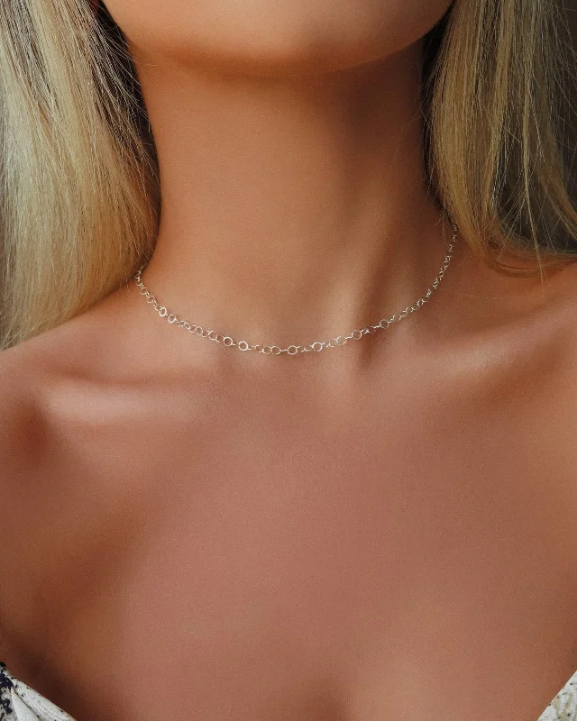 Round Chain Necklace  - Sterling Silver