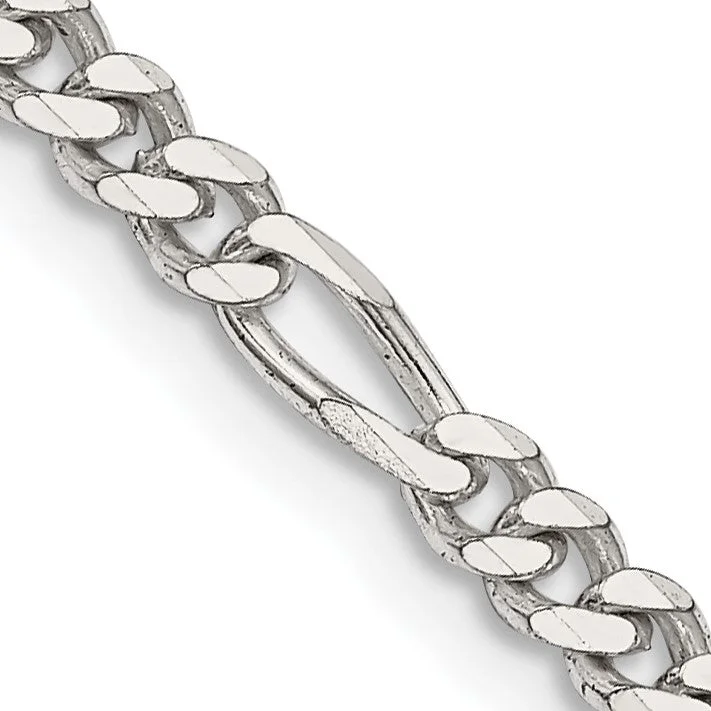 Sterling Silver 22-inch 3.5MM Lobster Clasp Figaro Chain