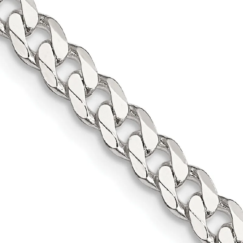 Sterling Silver 30-inch 4.5MM Curb Chain