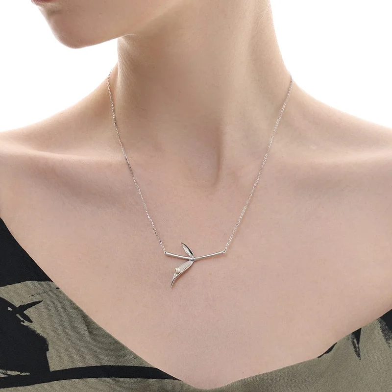 Women's Punk Bamboo Leaf Necklace