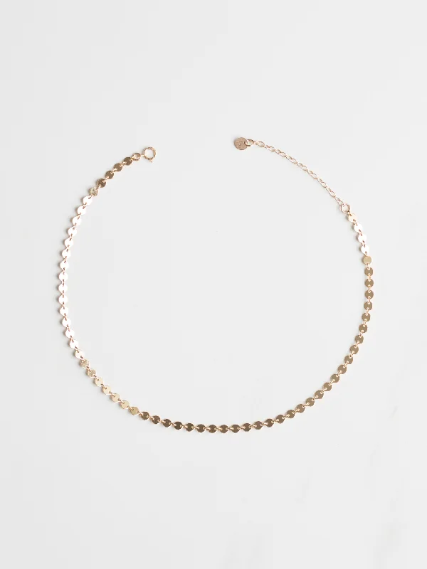 Gold Disc Necklace