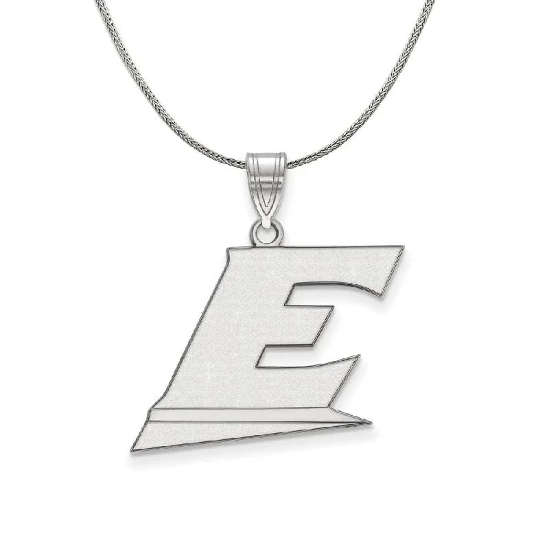 Sterling Silver Eastern Kentucky U XS (Tiny) Pendant Necklace