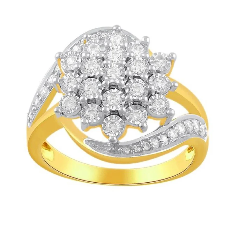 1/2 CTW Diamond Ring in 10KT Yellow Gold