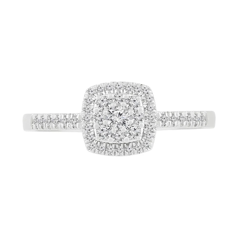 1/3 CTW Diamond Fashion Ring in 10KT White Gold