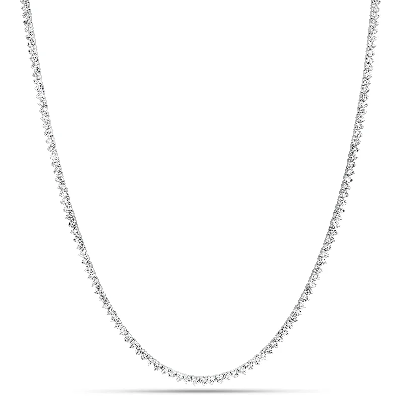 12.79 ct Diamond Long Tennis Necklace