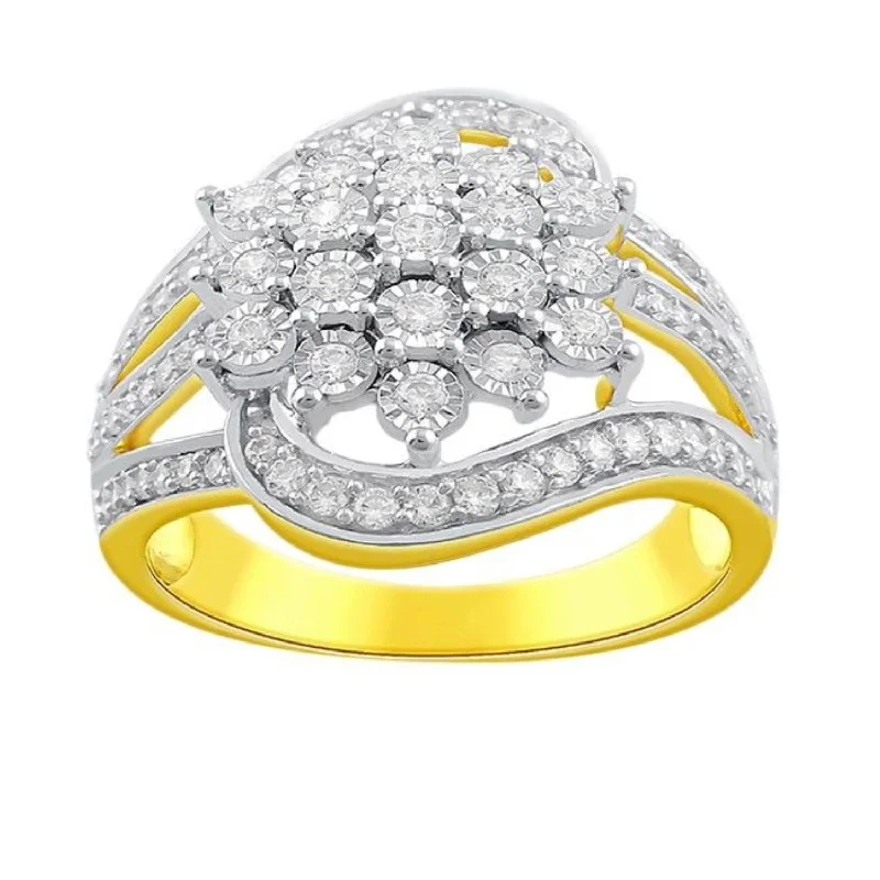 3/4 CTW Diamond Ring in 10KT Yellow Gold