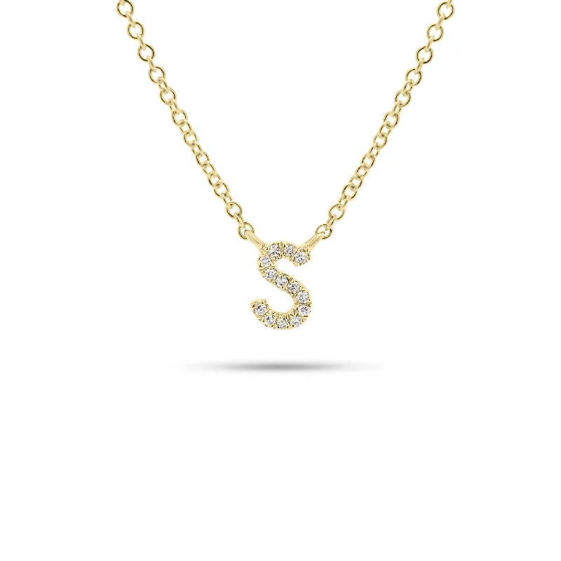 Diamond Initial Pendant Necklace