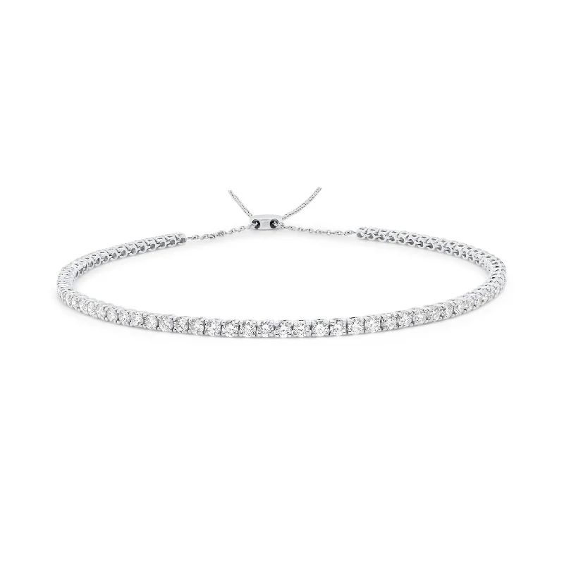 3.41 CT Diamond Adjustable Tennis Choker