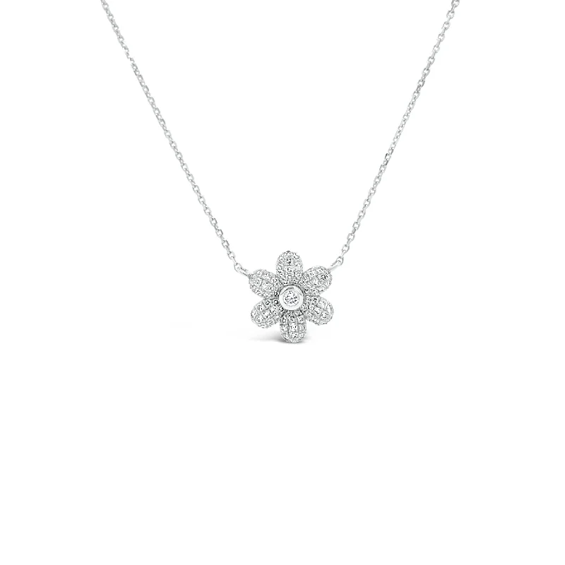 Diamond Daisy Necklace