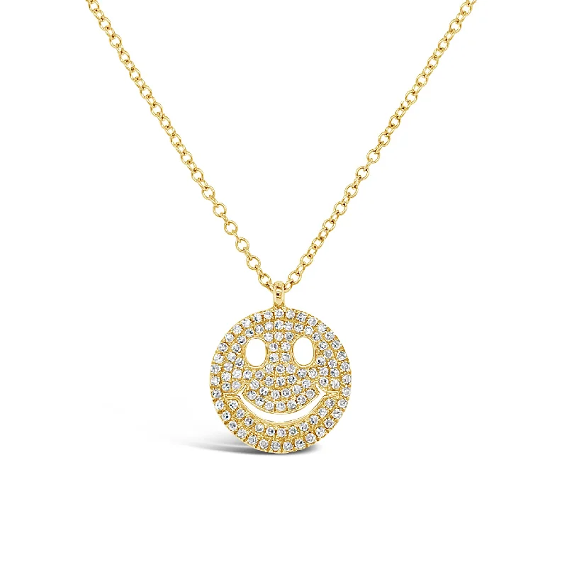 Diamond Smiley Face Necklace