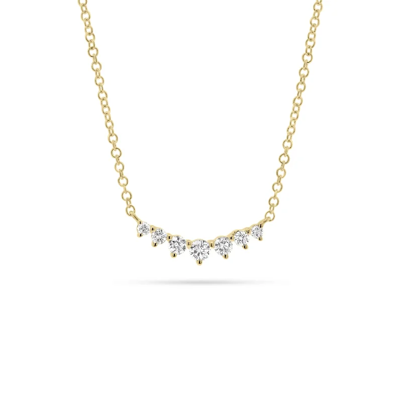 Graduated Diamond Bar Pendant