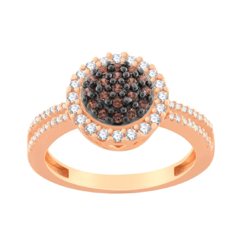 Mochaccino 1/2 CTW Diamond Ring in 10KT Rose Gold