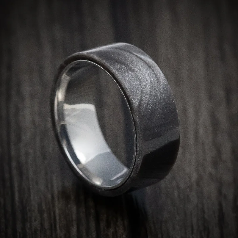 Juma Men's Ring with Titanium Sleeve Custom Made Band