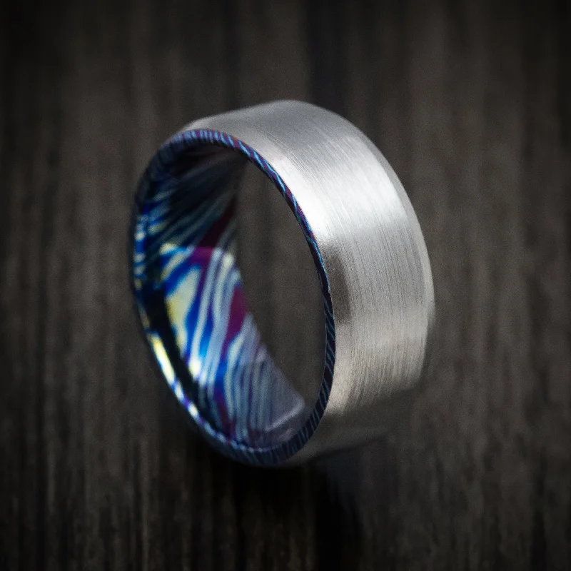 Kuro-Ti Twisted Titanium Heat-Treated Men's Ring Custom Made Band