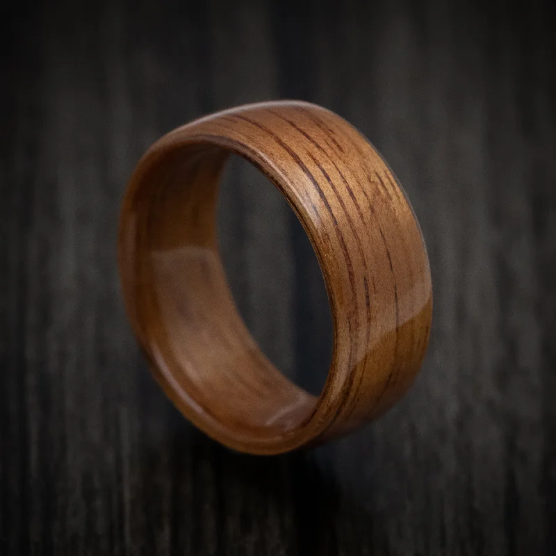 Solid Koa Wood Men's Ring Handmade Band