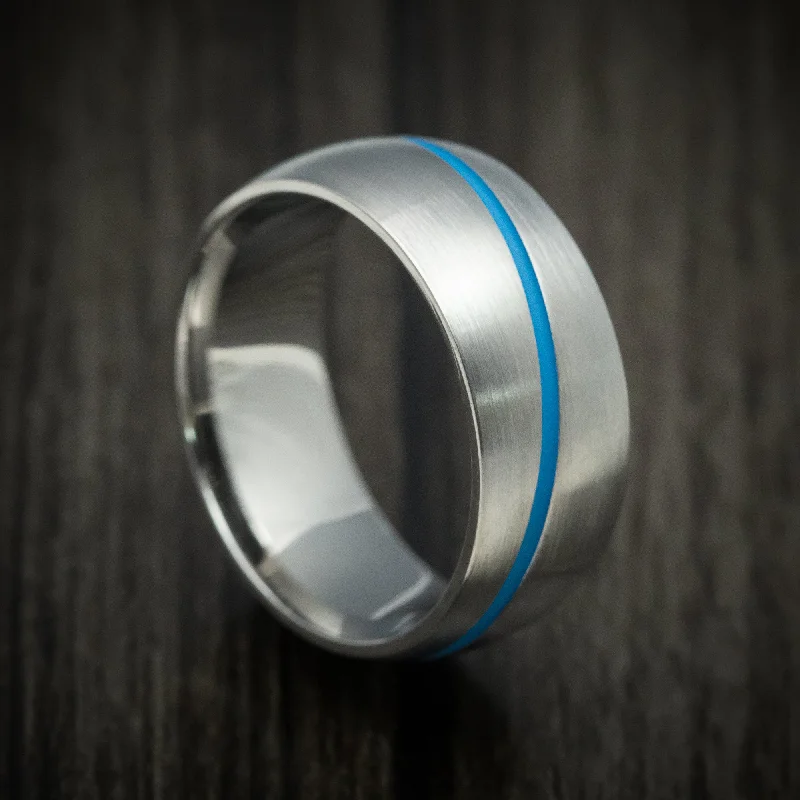 Titanium and Cerakote Men's Ring Custom Made Band